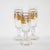 Val Saint Lambert Set of 12 Gilt Gold-Decorated Tableware Flute Service For Sale - Image 9 of 14