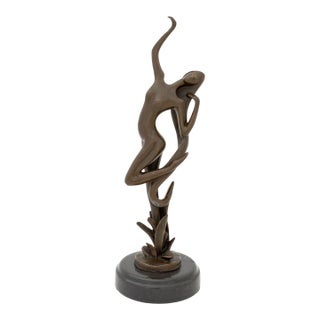 Aldo Vitaleh Standing Nude Woman Bronze For Sale