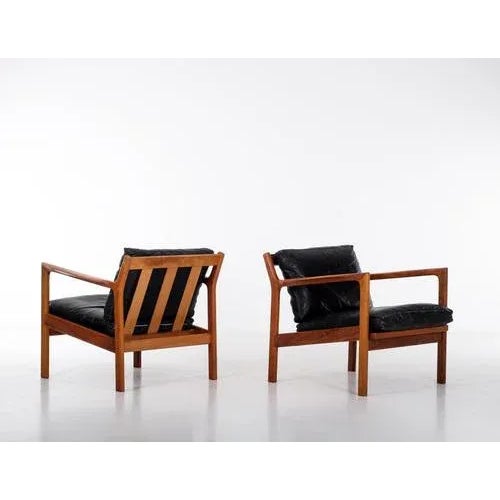 Set of Armchairs attributed to Karl-Erik Ekselius, Sweden, 1960s For Sale - Image 9 of 11