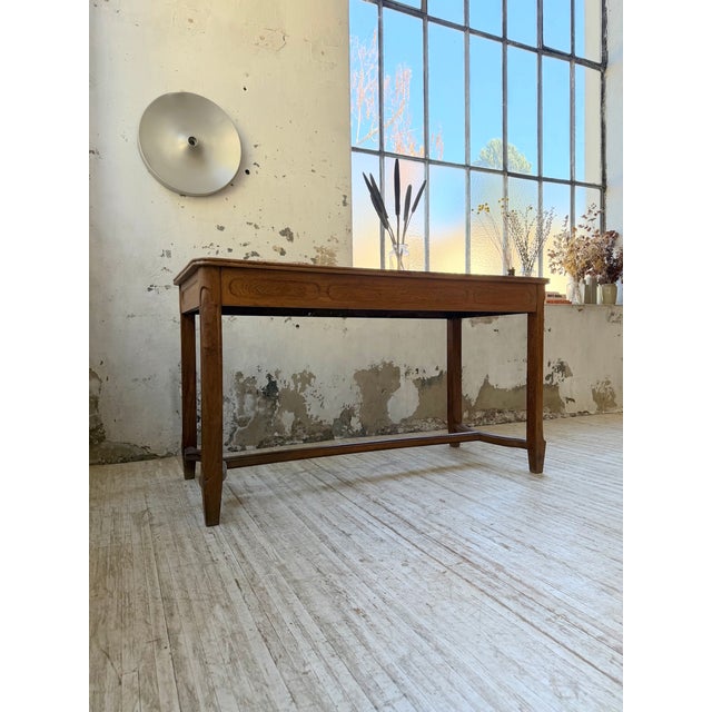 Antique Drapers Worktable in Oak, 1900 For Sale - Image 15 of 18