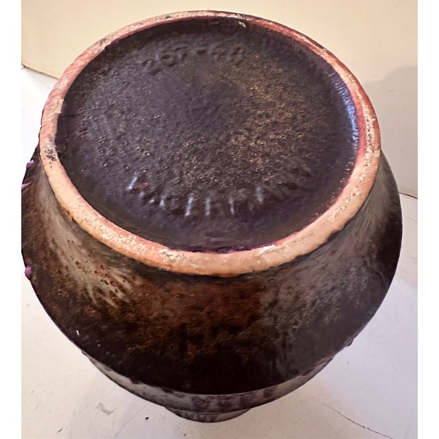 Bronze West German Lava Glaze Vase For Sale - Image 8 of 9