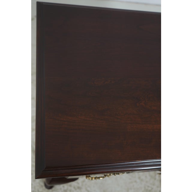 Harden Cherry Queen Anne Style Lowboy W. 4 Drawers For Sale - Image 14 of 18