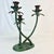 Dark Green 1970s Vintage Coastal Boho Chic Tole Palm Tree 3-Arm Candelabra. For Sale - Image 8 of 11