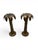 Hollywood Regency Vintage Hollywood Regency Solid Brass Palm Tree Candlesticks – A Pair For Sale - Image 3 of 8