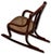 Unusual Antique Very Small Doll Size Bentwood Rocking Chair Possibly a Salesman Sample - Measures 15 Inches Tall For Sale In Boston - Image 6 of 18
