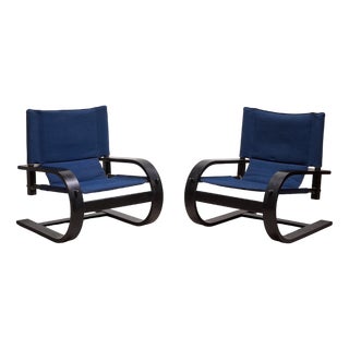 Vintage Italian Lounge Chairs by De Pas Durbino and Lomazzi for Poltronova, 1970s, Set of 2 For Sale