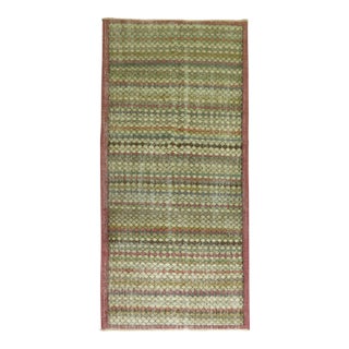 Vintage Turkish Shabby Chic Small Runner For Sale