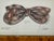 Original miniature watercolor by Kolene Spicher depicting a plaid ribbon bow. Signed at lower right, dated 8/17, and...