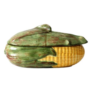 Vintage Studio Pottery Corn Cob Serving Dish For Sale