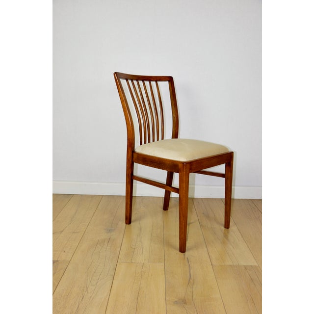 Vintage Chairs in Beige Velvet, 1970, Set of 4 For Sale - Image 12 of 14