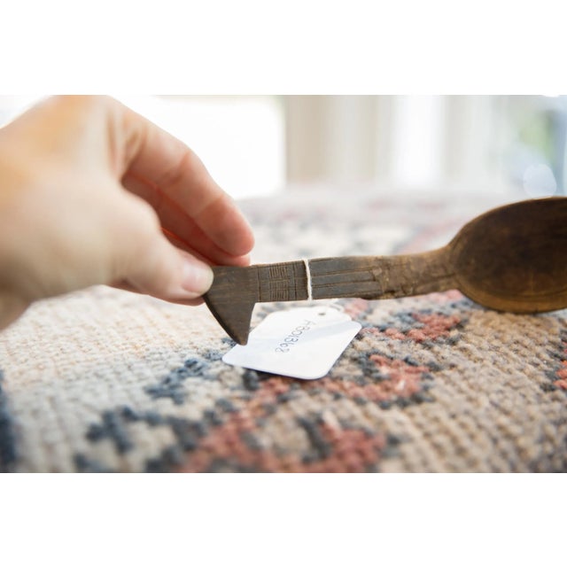 1930s Vintage African Wooden Spoon For Sale - Image 5 of 7