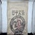 Early 20th Century Union Portland Cement Devil's Slide Utah Double-Sided Canvas Cement Sack For Sale In Tampa - Image 6 of 10
