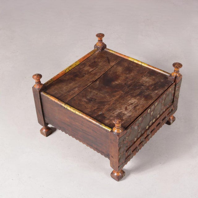 Boho Chic Punjab Style Tea Table, Pakistan / India, 1930s For Sale - Image 3 of 9