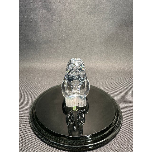 Baccarat Retired Baccarat Seated Rabbit No#762520 Crystal Figurine For Sale - Image 4 of 7
