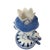 Ceramic Vintage Russian Gzhel Blue and White Porcelain Double Fish Candlestick For Sale - Image 7 of 12