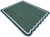 Casa Cosima Handmade Cotton Flat Weave Area Rug, Forest Green and Teal Blue Scalloped Dhurrie - 4'x6' For Sale - Image 4 of 6