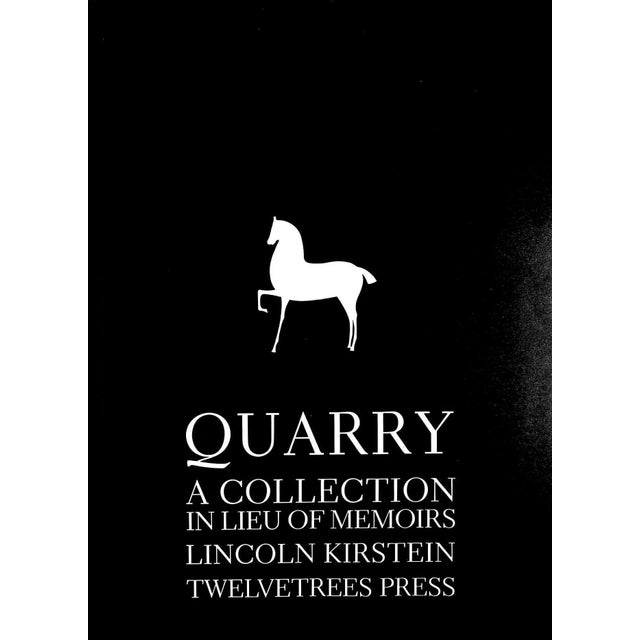 KIRSTEIN, Lincoln [107] pp. Twelvetrees Press 1986 This first edition is limited to 3,000 copies 12 1/2" x 9 1/2" A visual...