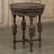 Renaissance Antique Jacobean Style Octagonal End Table in Hand Waxed Oak For Sale - Image 3 of 18