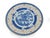 This vintage porcelain decorative plate features a classic blue and white central landscape scene, depicting traditional...