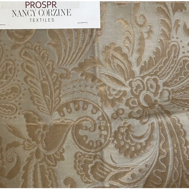 Italian Modern Nancy Corzine Andrea Matelassé Fabric in Smoke - By the Yard For Sale - Image 3 of 3