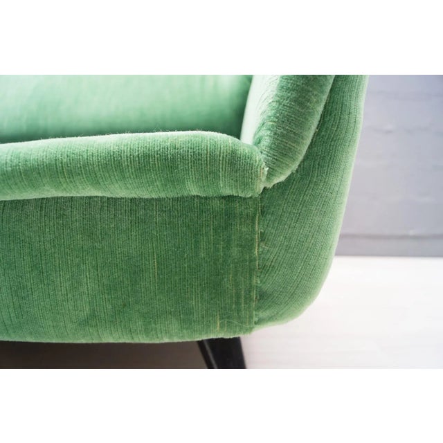 Italian Green Sofa, 1950s For Sale - Image 13 of 18
