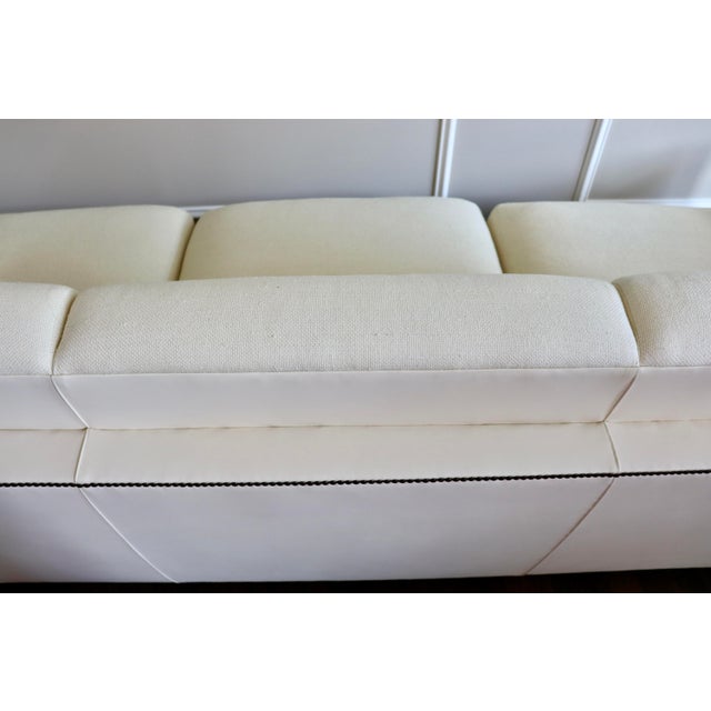 2010s Ivory Baker Sofa For Sale - Image 5 of 8