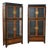 Pair of Century Asian Inspired Modern Design Curio Cabinets For Sale