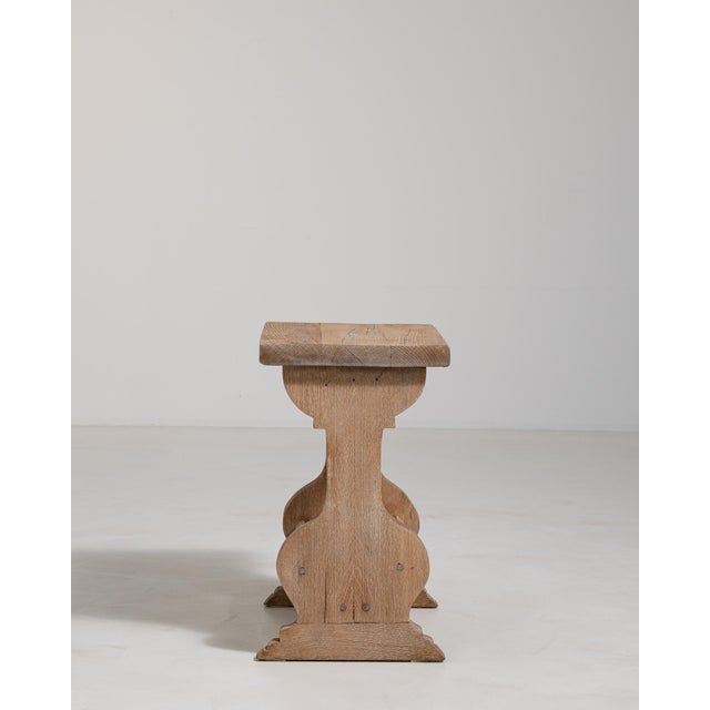 1970s Oak Side Table, Antique, France, Circa 1970 For Sale - Image 5 of 12