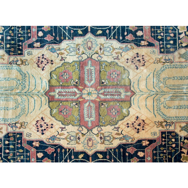 Vintage Indian Sarouk Farahan-Style Rug For Sale - Image 10 of 16