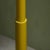 Glass Postmodern Skyscraper Floor Lamp with Mustard Lacquered Stem and Glass Shade, Italy For Sale - Image 7 of 10