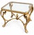 Pair of Vintage Hollywood Regency Gold Leaf Beveled Glass End Tables For Sale In Los Angeles - Image 6 of 7