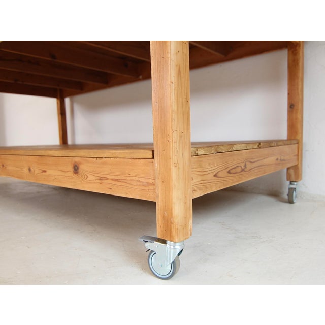 Large Vintage Worktable, 1930s For Sale - Image 12 of 18