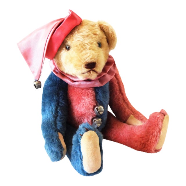 1980s Harlequin Collector's Teddy Bear For Sale