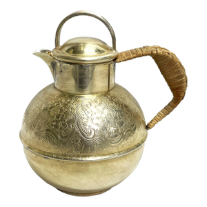 1940s Guernsey Jug With Rattan Handle
