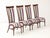 1960's Mid-Century Modern High Back Italian Dining Chairs Set Of For Sale - Image 10 of 17