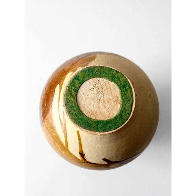 Vintage Studio Pottery Vase For Sale - Image 9 of 11