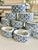 2000 - 2009 Vintage Williams Sonoma Blue & White Porcelain Napkin Rings - Set of 12 For Sale - Image 5 of 12