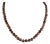 Boho Chic Faceted 124 Ct Red Tiger's Eye Bead Strand Necklace, 16.75 Inch For Sale