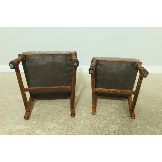 Set of 6 Rj Horner Antique Oak Dining Room Chairs For Sale - Image 11 of 12