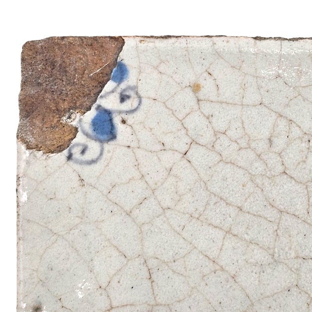 18th Century Dutch Delft Faience Tile With Animal Motif For Sale In San Francisco - Image 6 of 8