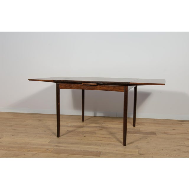 Mid-Century Danish Extendable Rosewood Dining Table, Denmark, 1960s For Sale - Image 9 of 18