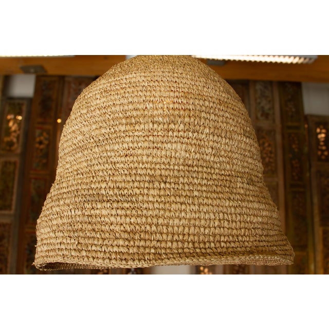 1990s 1990s Monumental Dome Shape Sea Grass Woven Lantern For Sale - Image 5 of 7