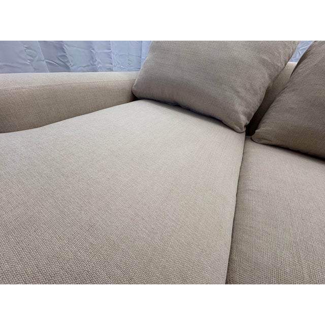 Rh Restoration Hardware Maxwell Left-Arm Bench-Cushion Chaise Sectional (Classic Depth) For Sale - Image 10 of 18