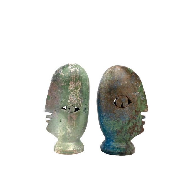 Loul Combres, Les Bisous, 1987, Terracotta, Set of 2 For Sale - Image 17 of 18