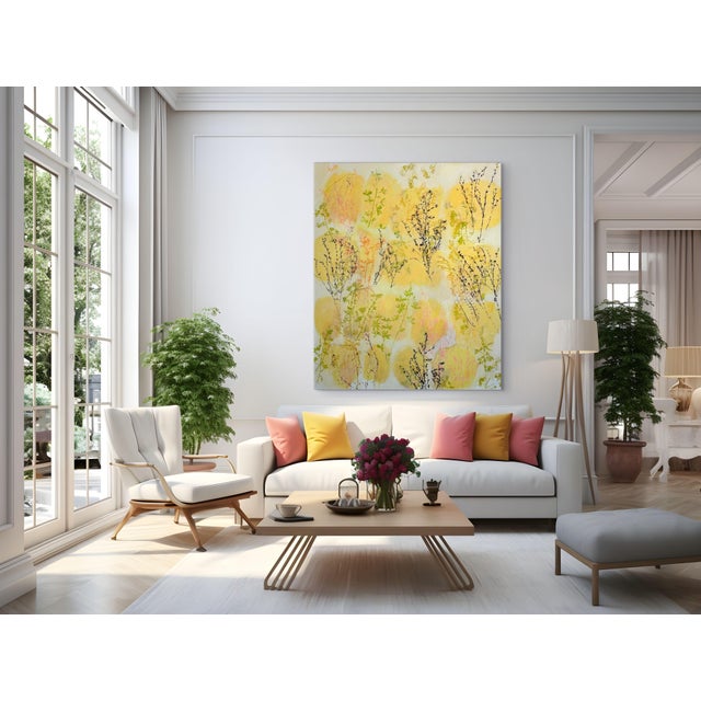 Late Summer Boho Chic Acrylic Painting For Sale - Image 4 of 6