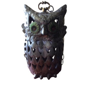 Vintage Swag Owl Light For Sale