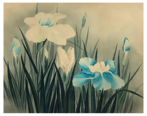 Circle of Lowell Blair Nesbitt, Iris Flowers 1, Mid-20th Century, Watercolour
