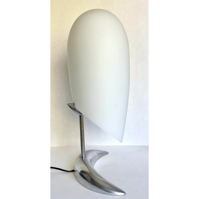 1970s Vetri Murano Italian Glass and Chrome "Floating" Modern Lamp For Sale - Image 11 of 13