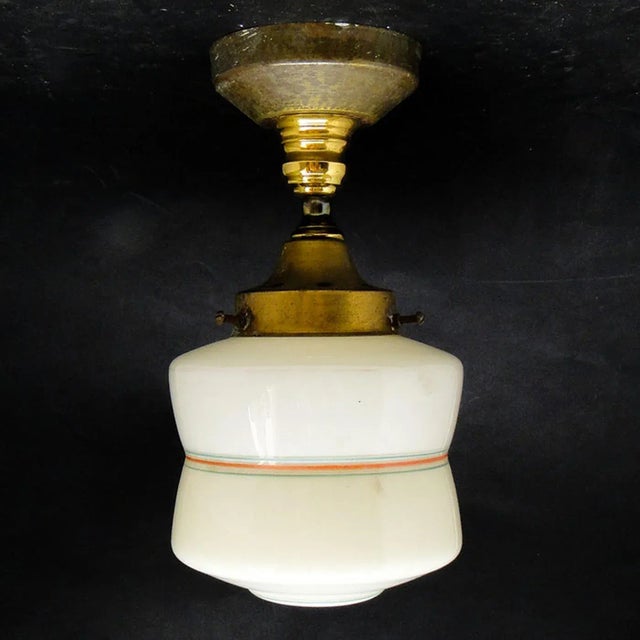 Art Deco Style Pendant Lamp, Poland, 1950s For Sale - Image 11 of 11
