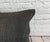 Turkish 20 x 20 Hemp Pillow Turkish Cushion Natural Grayish Black Pillow Cushion Cover For Sale - Image 3 of 4